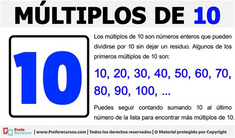 multiplos 10